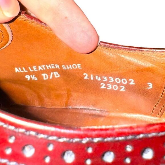 Hanover Handmade in USA Wingtip Oxford Dress Shoes 9.5 - Picture 10 of 10